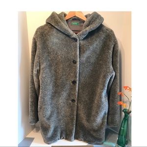 Benetton Hooded ButtonUp Sweatshirt-Heavy